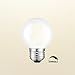 CRLight 6W Dimmable LED Globe Bulb 4000K Daylight White, 60W Equivalent 600 Lumens, E26 Base Edison Style G16 Globe Frosted Glass Ceiling Fan Bathroom Vanity LED Filament Light Bulbs, 6 Pack