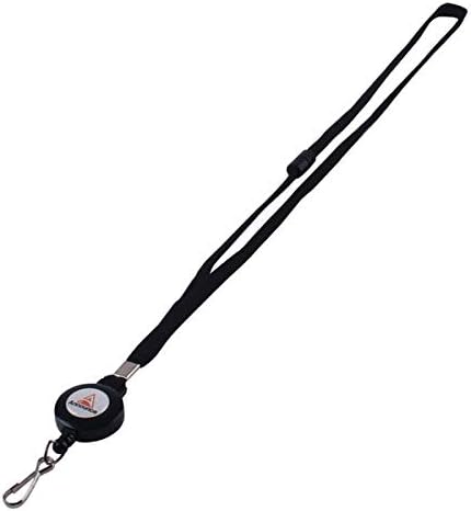 Announce Textile Lanyard with Badge Reel (10 Pack), black - Image 3