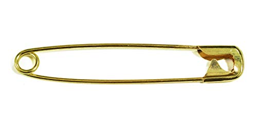 ALL in ONE Gold Plated Safety Pins for Home Office Use Art Craft Sewing Jewelry Making (38mm - 240pcs)