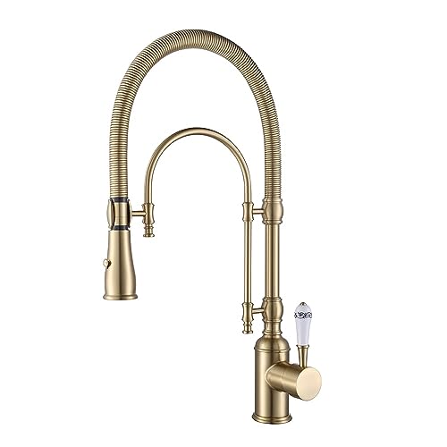 KunMai Kitchen Faucets Brushed Gold Kitchen Sink