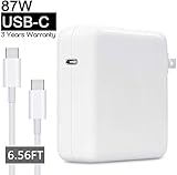 87W USB C Power Adapter Charger for Apple MacBook Pro 15 13 inch 2018 Laptop Include Charge Cable(2M)