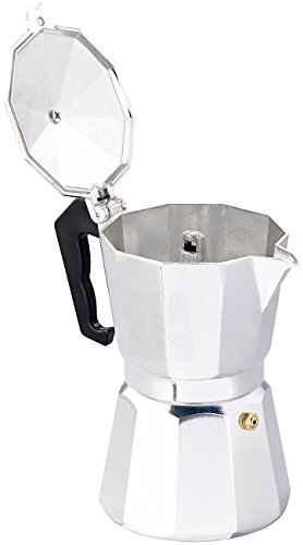 Cucina di Modena Espressokocher: Espresso-Kocher für 6 Tassen, für Gas, Elektro-Herd und Ceran-Feld (Mokkakanne) – Bild 4