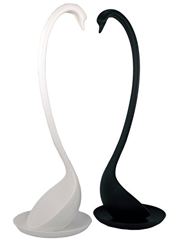 TukTek Lovers Heart Swan Ladle Set 4 Piece Wedding Table Decoration For Soups