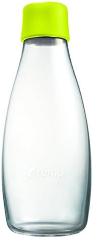 Retap 0.5 Litre Medium Borosilicate Glass Water Bottle - Lemon Lime