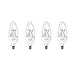 Philips 458687 LED B12 Dimmable Candle Light Bulb with Warm Glow Effect: 500-Lumen, 2700-2200 Kelvin, 7-Watt (60-Watt Equivalent), E12 Candelabra Base, Soft White, 4-Pack