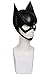 Girls Bat Mask Cosplay Costume Accessories for Halloween Latex