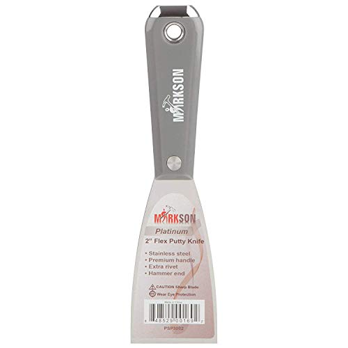 Markson Platinum Series Stainless Steel Putty Spackle Scraper Knives,Painting Tool for Dry Wall Complete Set