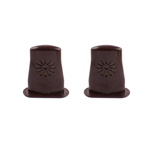 Timiy 2Pcs Coffee Guitar Humidifier Guitar Sound Holes Humidifier Moisture Reservoir Prevent Cracking for Acoustic Guitar