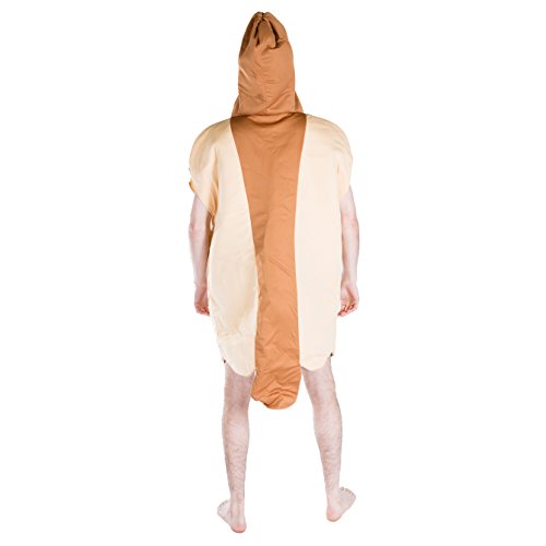 Bodysocks Adult Hot Dog Fancy Dress Costume - Thumbnail 2