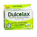 Dulcolax Dulcolax Laxative Suppositories, 8 ct 10 mg(Pack of 3)