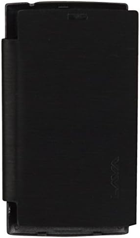 iCandy™ Synthetic Leather Flip Cover for Lava Iris 354e - Black