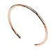 John S. Brana 3mm Hammered Copper Cuff Bracelet Handmade Jewelry - 100% Solid Uncoated Copper