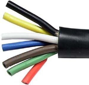 Heavy Duty 14 Gauge 7 Way Conductor Wire RV Trailer Cable Cord, (TTP) (10)