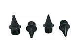 Omni-Lite Pyramid Ceramic Replacement/Upgrade Track Spikes (40 Pack), Black, 3/16