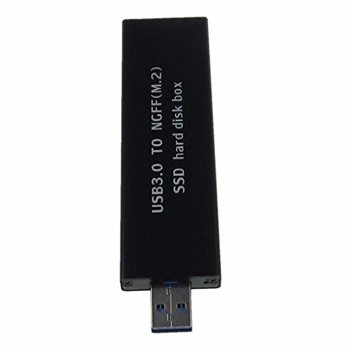 Black USB 3.0 to SATA Based 2280 M.2 NGFF SATA SSD Portable Enclosure Storage Box