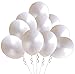 Elecrainbow 12 Inches 320 Grams Thickened White Balloons,White Party Supplies for Birthday Wedding Baby Shower Graduation Anniversary Memorial Day,100 Count