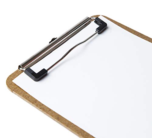 Mini Clipboard 6" x 9" (Set of 12) Memo Clipboard | Small Clipboard | ECO Friendly | Small Clipboards Pack | Mini Clipboards | Low Profile Clip, Classroom Supplies (Pen NOT Included)