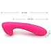 YICO Vibrating G-spot Vibrator, Handheld Electric Personal Wand Massagers, Powerful Silicone Clitoral Stimulator Quiet Adult Sex Toys for Women,USB Rechargeable Waterproof Sexual Wellness, Pink