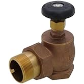 1-1/2" Steam Radiator Valve, Air Vent Temperature Control, FIP x Male Union Brass