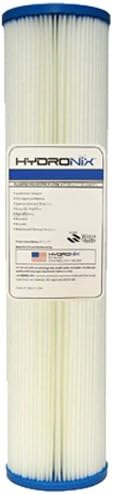 Hydronix SPC-45-2020 Polyester Pleated Filter 4.5" OD X 20" Length, 20 Micron