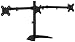 Mount-It! Triple Monitor Stand | 3 Monitor Stand Fits 19 20 21 22 23 24 27 Inch Computer Screens | Free Standing Base | Three Heavy Duty Full Motion Adjustable Arms | VESA Compatible