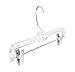 Merrick Crystal Skirt/Slack Hangers, Clear, Set of 12 (Made in USA)