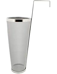 Brewing Hopper Spider Strainer, ProMaker Stainless Steel 1 Gallon 300 Micron Mesh Cartridge Hop Spider Beer Hops Filter Homebrew Hops Beer Tea Kettle Brew Filter (5.3 X 16 Inch)