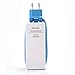 Europe USB Power Strip with 4 Ports USB Charging Station Outlets 5V 2.1A-1A 21W Universal Socket EU Plug 100V-240V Compact 5ft Extension Cord Portable Electric Power Strip for Traveling (Blue)