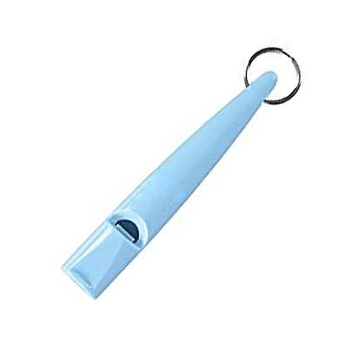 GEZICHTA Plastic Pet Dogs Interactive Training Whistle Ultrasonic Dogs Stop Bark Flutes Puppy Eating Pee Guiding Tool(8cm,Light Blue)
