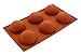 WARMBUY 6 Cavities Large Half Sphere Silicone Mold for Chocolate Desserts, Ice Cream Bombes, Cakes, Soap Making