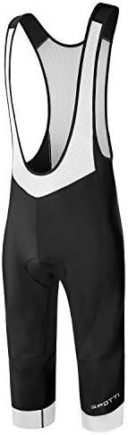 Spotti Men's Cycling Bib Shorts, 3D Padded Bike Bib Tights Breathable Bicycle Pants - Comfortable & Better Fit