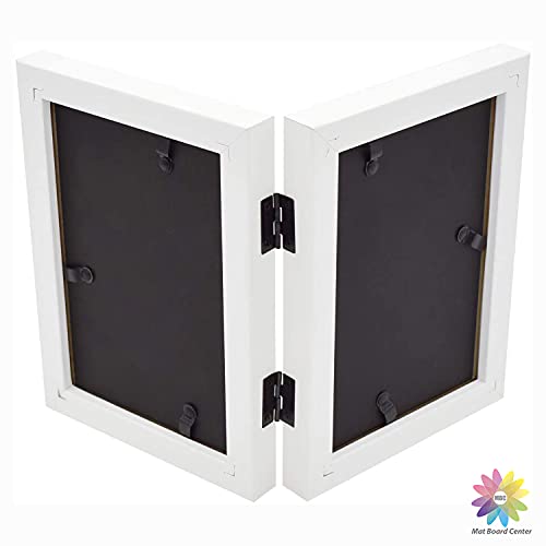 MBC MAT BOARD CENTER, 4x6 Double Frame with Real Glass Displays Two
