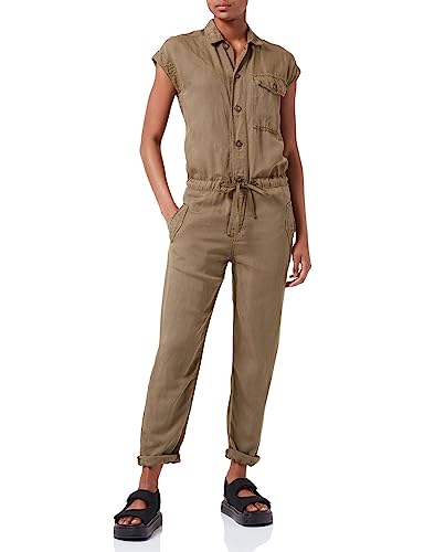Camel Active Womenswear 391130/7s76 Vestito Casual, Verde Oliva Militare, 48 Donna