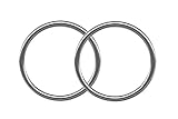A-Pair of Steel Segment Rings-18g-1/4 inch-Custom Fit Lip Rings-Helix-Tragus-Cartilage Earrings-Nose Rings