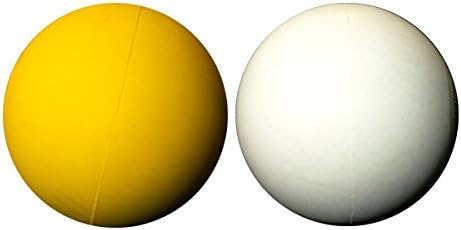 LBS-2 Pack Lacrosse Massage Balls -Yellow White