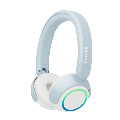 PHILIPS TAK4200 4200-Serie mit kabellosem ohraufliegendem Kopfhörer für Kinder, lautstärkenbegrenzt, Audio-Sharing, 3,5 mm und USB-C-Kabel im Lieferum