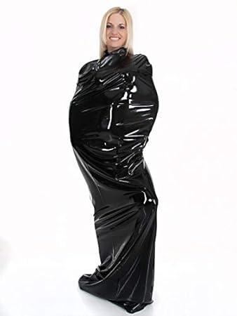 Latex Bondagesack - Saunasack oder Schlafsack - SCHWARZ
