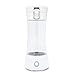 VICARKO Portable Hydrogen Water Bottle Ionized Water Generator 3-Min Healthy Water Maker and Purifier, Anti-Aging, Energetic, Sports, Rechargeable Battery, 250 Milliliter, White