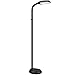 SHINE HAI LED Floor Lamp - Dimmable Natural Daylight Sunlight LED Reading and Craft Standing Light Full Spectrum- Adjustable Gooseneck in Any Direction for Living Room Bedroom Office - Black
