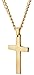 Areke Mens Cross Necklace for Men Women Unisex Stainless Steel Pendant Necklaces
