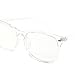 CGID CT82 Horn Oversized Blue Light Blocking Glasses,Better Sleep, Anti Glare Fatigue Blocking Headaches Eye Strain,Safety Glasses for Computer/Phone,Vintage Bold Transparnet Frame,Transparnet Lens