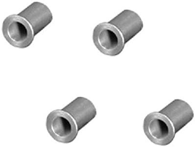 Set of 4 Top Hat Style Flanged High Temp Carbon Steel Spanners 3/8" ID x 1/2" OD