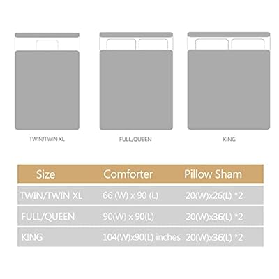 BlessLiving Palm Trees Bedding Comforter Set 3D Print Pattern Tropical Comforter with 2 Pillow Shams Black and White 3… 319P 4r6jkS