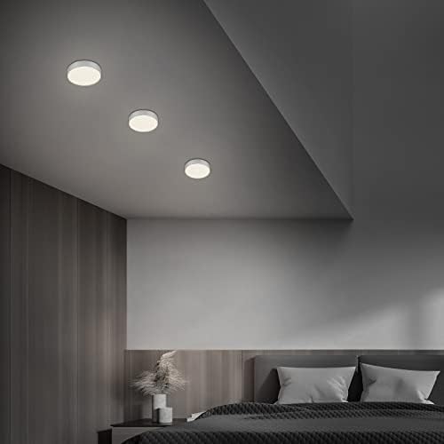 - Plafoniera a LED con decorazione a cielo stellato, lampada LED, lampadario, pannello da soffitto LED, temperatura di colore bianco neutro, Ø157 mm, colore argento