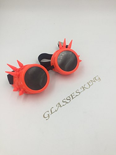 New Sell Vintage Steampunk Goggles Glasses （Orange）