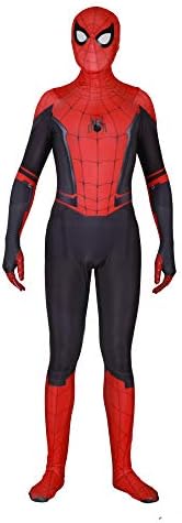 JUFENG NEW Adult Kids Spider-Man 2019 Halloween Costume Jumpsuit 3D Print Spandex Lycra Spiderman - Cosplay Costume Bodysuit,A-adult/M