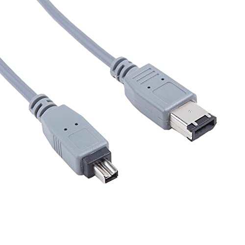 WIKOSS Firewire 6-4 Pin DV Video Cable Cord for Canon Elura 40/MC