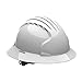 Safety Works SWX00374 Pro Hard Hat, Vented, 6 Pt. Wheel RATCHET Suspension, White