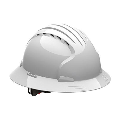 Safety Works Pro Hard Hat, Vented, White, 6-Point Wheel Ratchet Suspension - Thumbnail 5