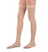 Jomi Surgical Collection 341 Medical Weight Compression Thigh Highs 30-40mmHg - Open Toe (Large, Beige)